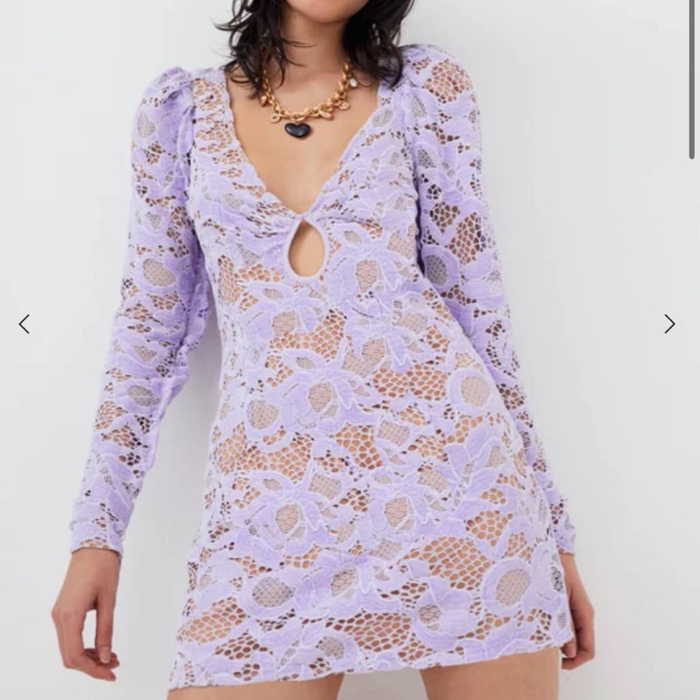 For Love & Lemons Rosemary Lined Mini Dress